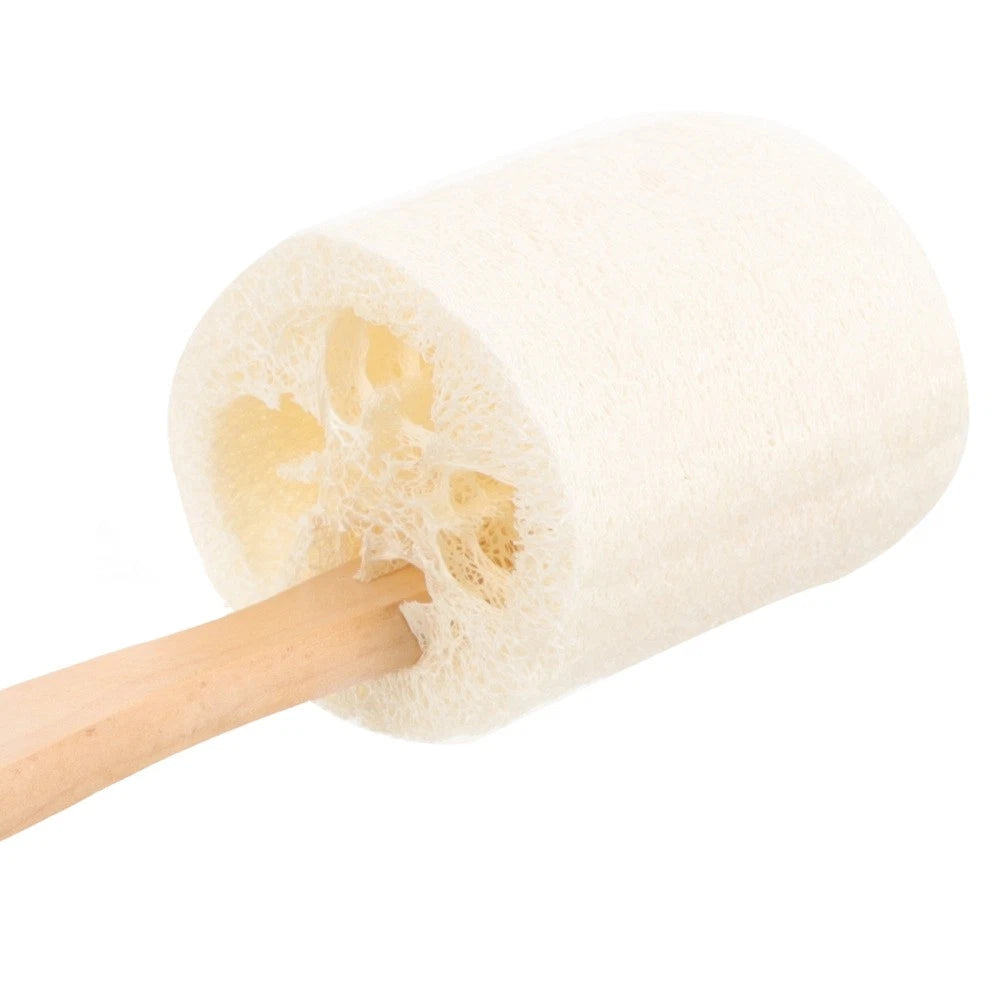 Loofah Shower Brush Exfoliating Bath Stick Body Exfoliator Cleaning