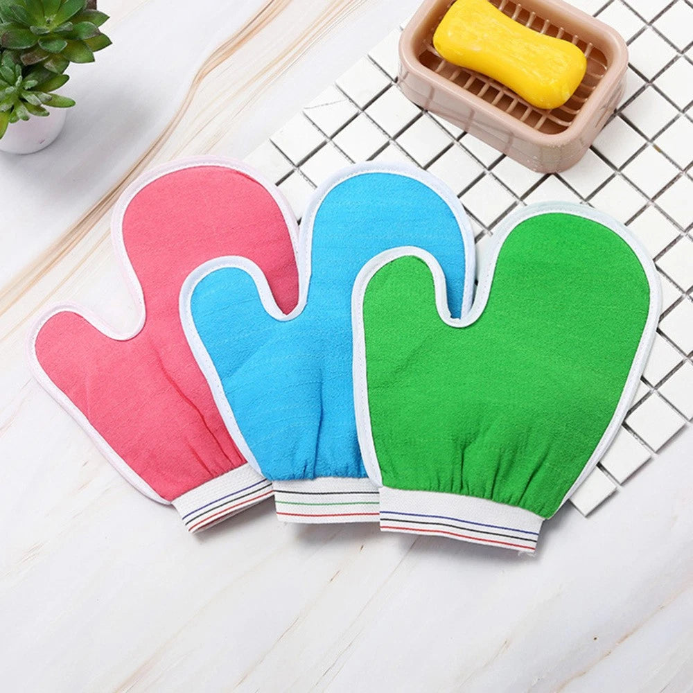 5 Pcs Bath Gloves Body Wash Mitt Scrub Brush Men and Women Bathing for Adults