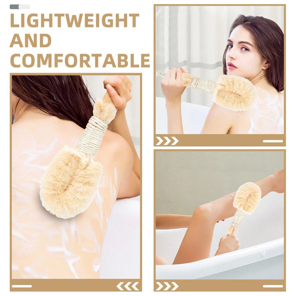 2 Pcs Silk Bath Brush Miss Body Exfoliator Shower Scrub Scrubber
