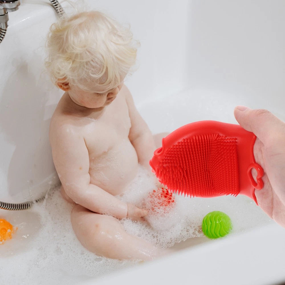 Silicone Shampoo Brush Bath Shower Baby Child Brushes for Exfoliating Scrubber