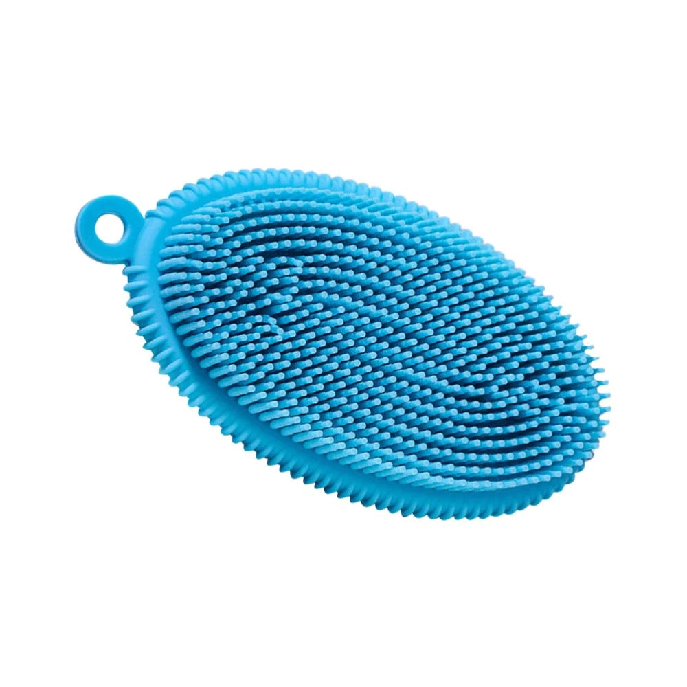 3 Pcs Bath Brush Child Newborn Hair Washing Body Silicone Scrubber