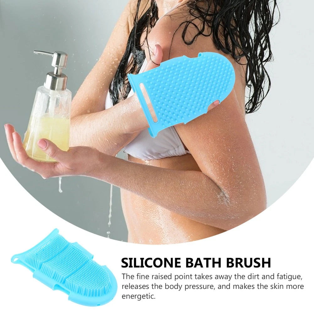 Miss Child Silicone Body Scrubber Shower Spa Mitt Exfoliator Brush