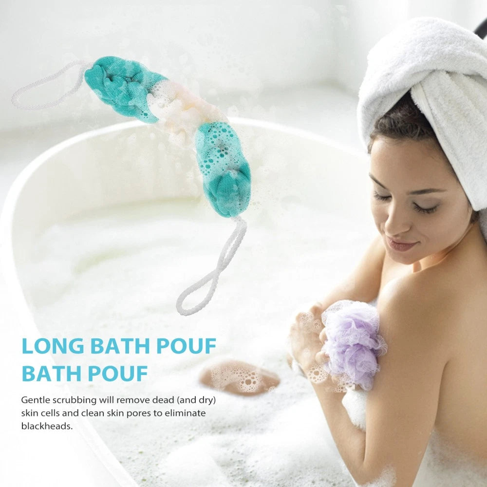 3 Pcs Bath Towel Man Body Loofah Exfoliator Exfoliating Shower Pouf
