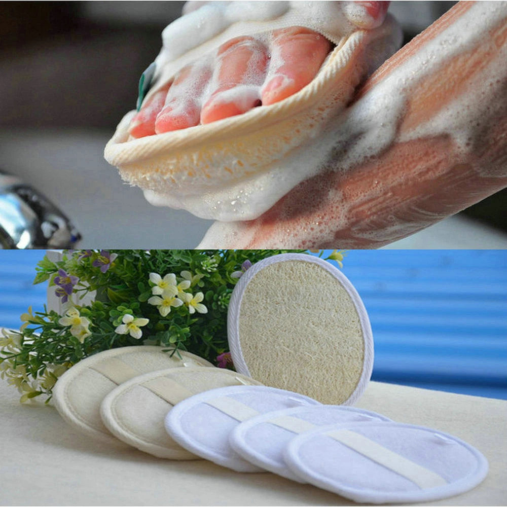 Natural Bath Pro Loofah Pad - Shower Sponge Body Scrubber Exfoliating Wash Pad'-