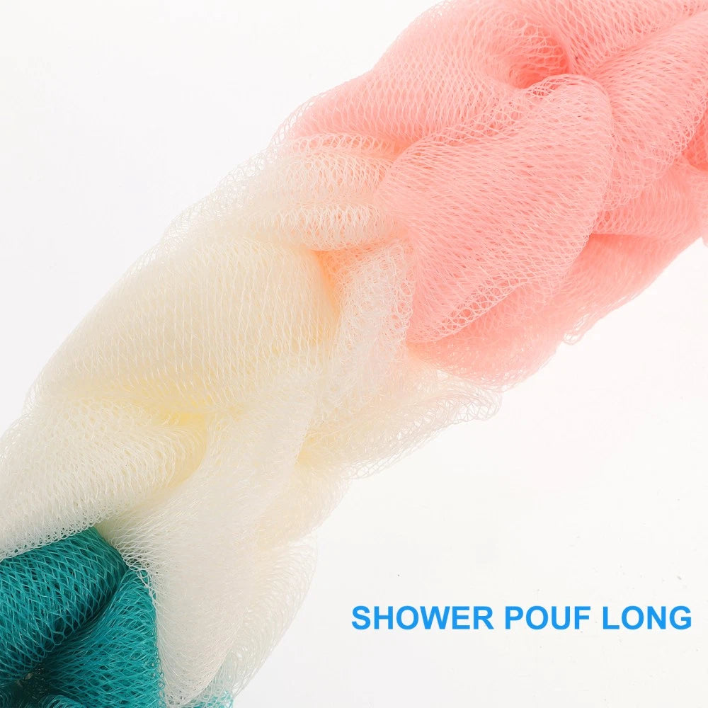 3 Pcs Bath Towel Man Body Loofah Exfoliator Exfoliating Shower Pouf