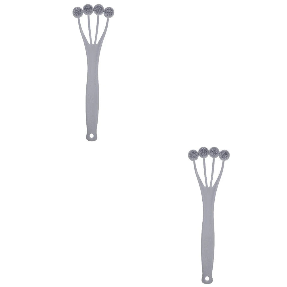 2 PCS Exfoliating Bath Brush Brushes Shower Back Scrubber for Men