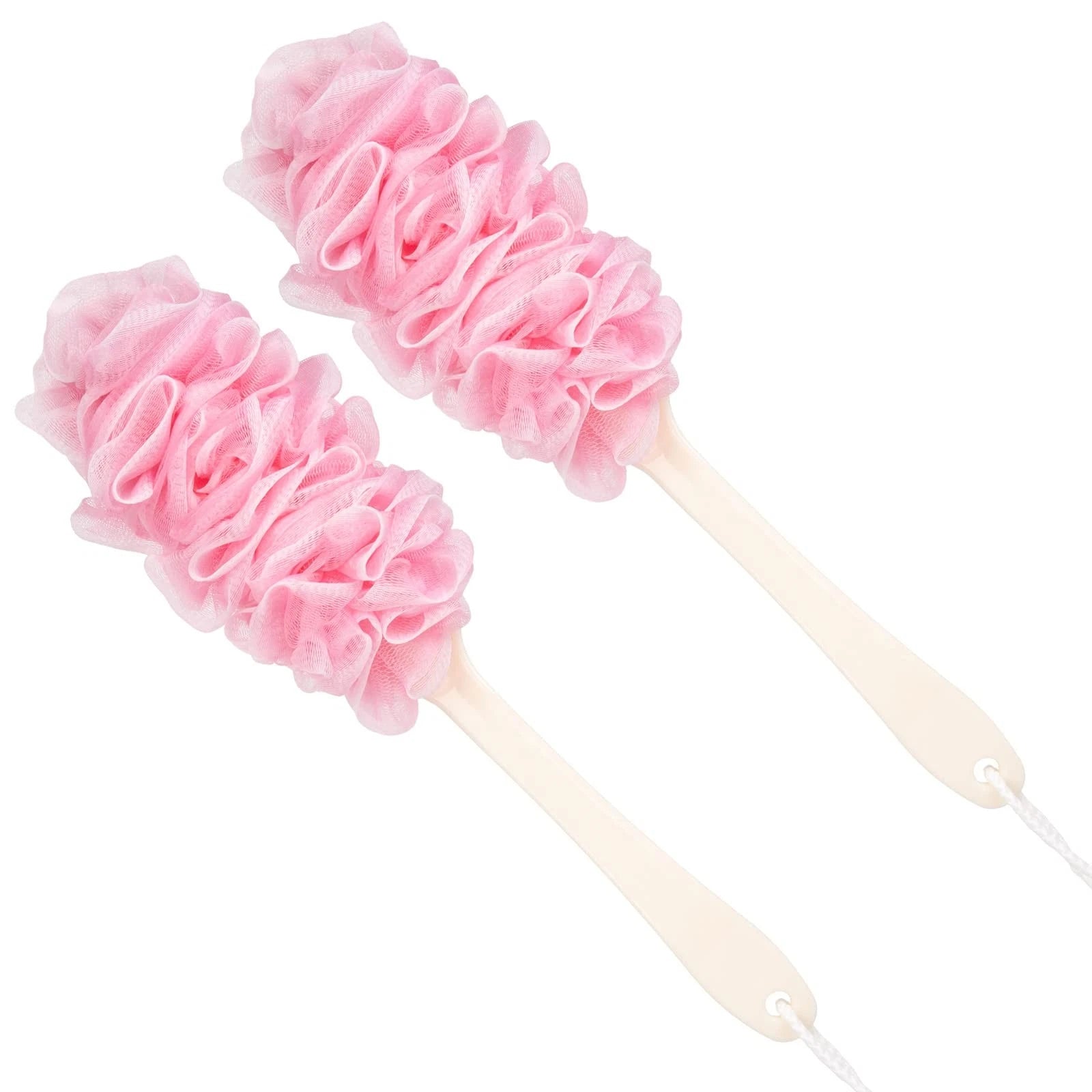 Loofah Back Scrubber for Shower,Loofah On a Stick Long Handle Bath Sponge Sho...