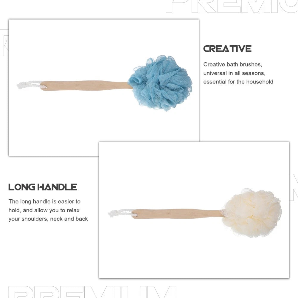 2 Pcs Miss Shower Brush for Cleaning Bath-brushes Soft Back Scrubber