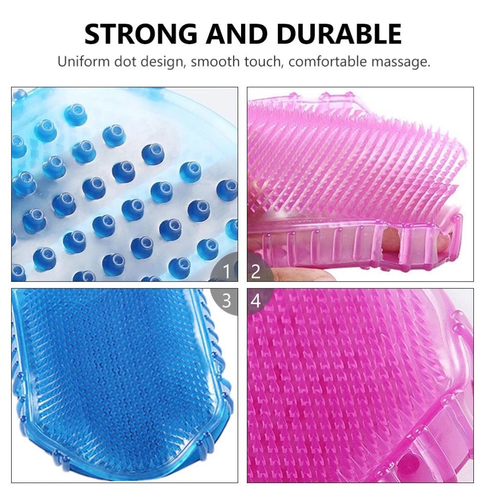 2 Pcs Massage Brush Man Bath Brushes for Shower Exfoliating Body