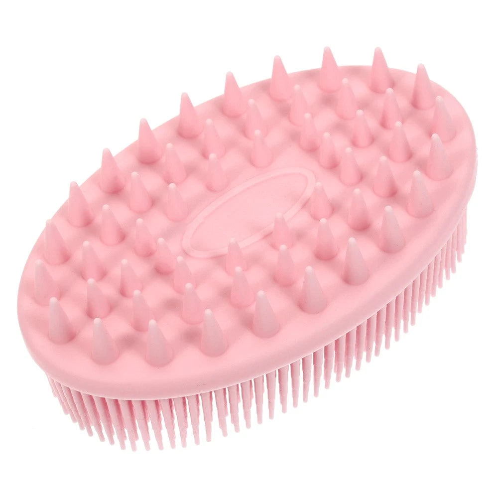 3 Pack Silicone Bath Brush Child Shampoo for Baby Shower Scrubber