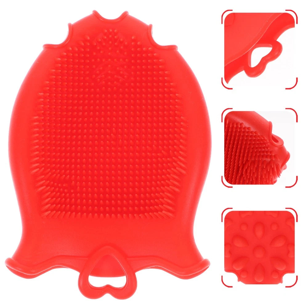 Silicone Shampoo Brush Bath Shower Baby Child Brushes for Exfoliating Scrubber
