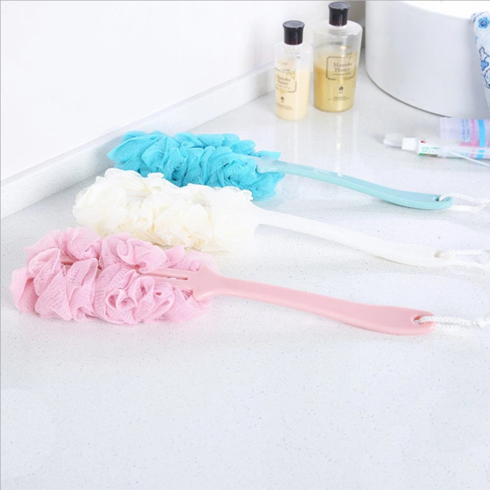 3 Pieces Bath Brush Man Back Scrubber with Long-handle Scratcher for Men
