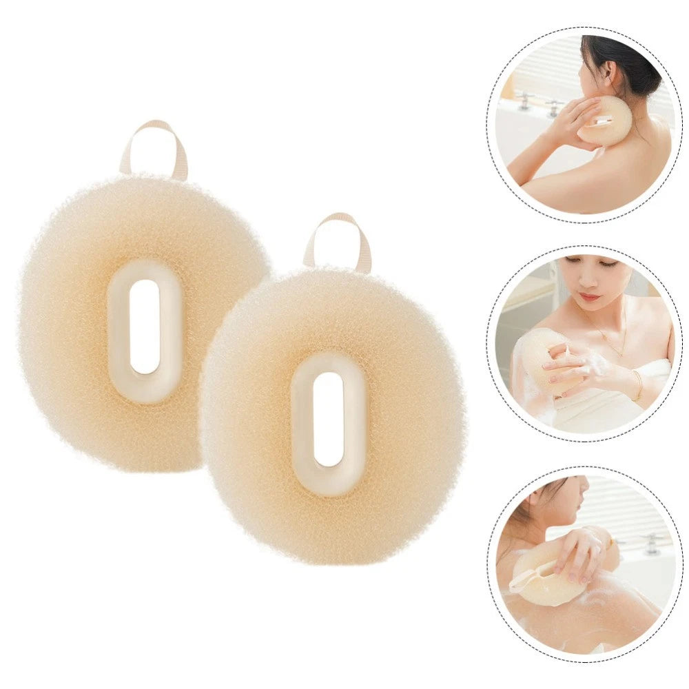 2 Pcs Bath Ball Brush Travel Convenient Scrubber Shower Exfoliator