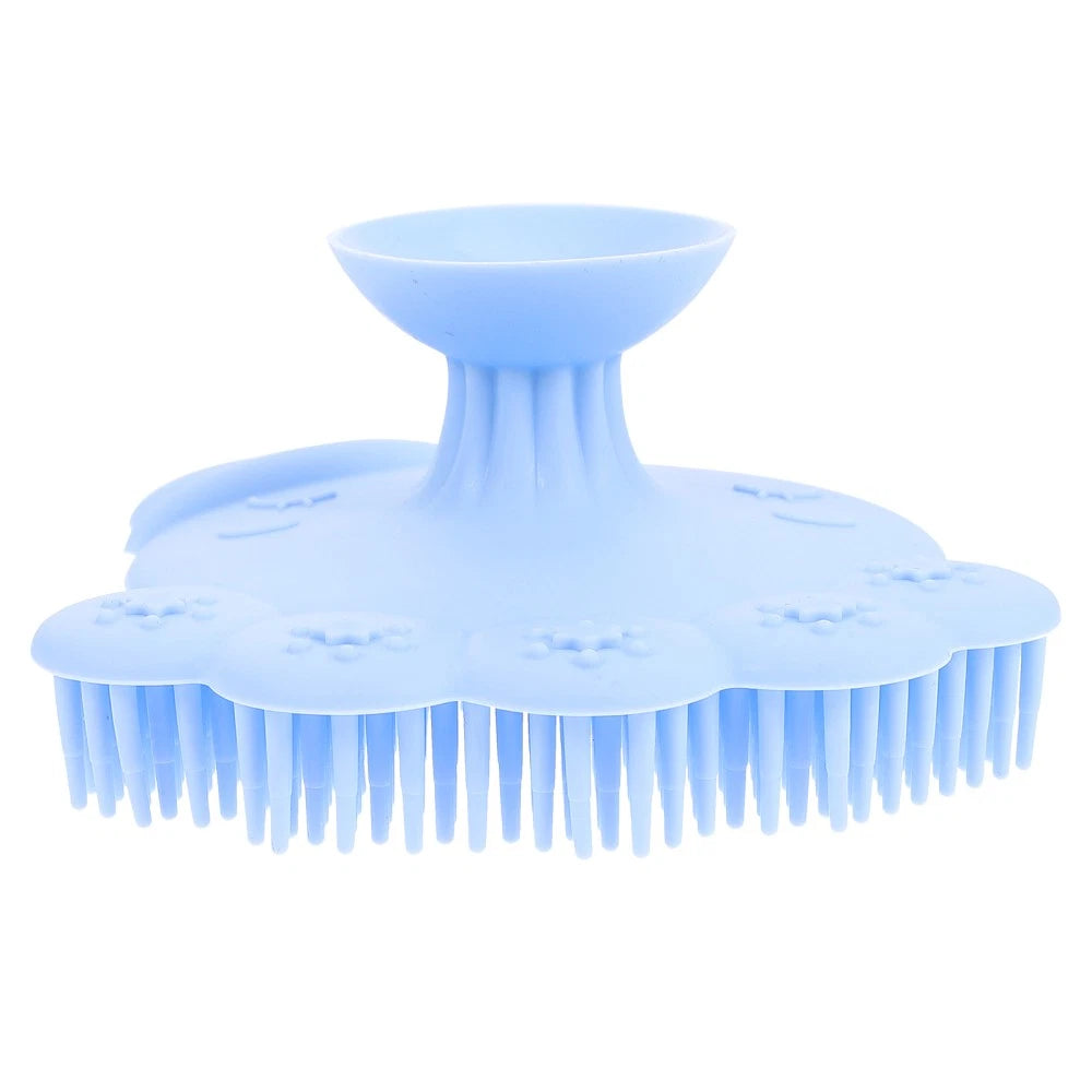 2 Pieces Silicone Shampoo Bath Massage Shower Scrubber