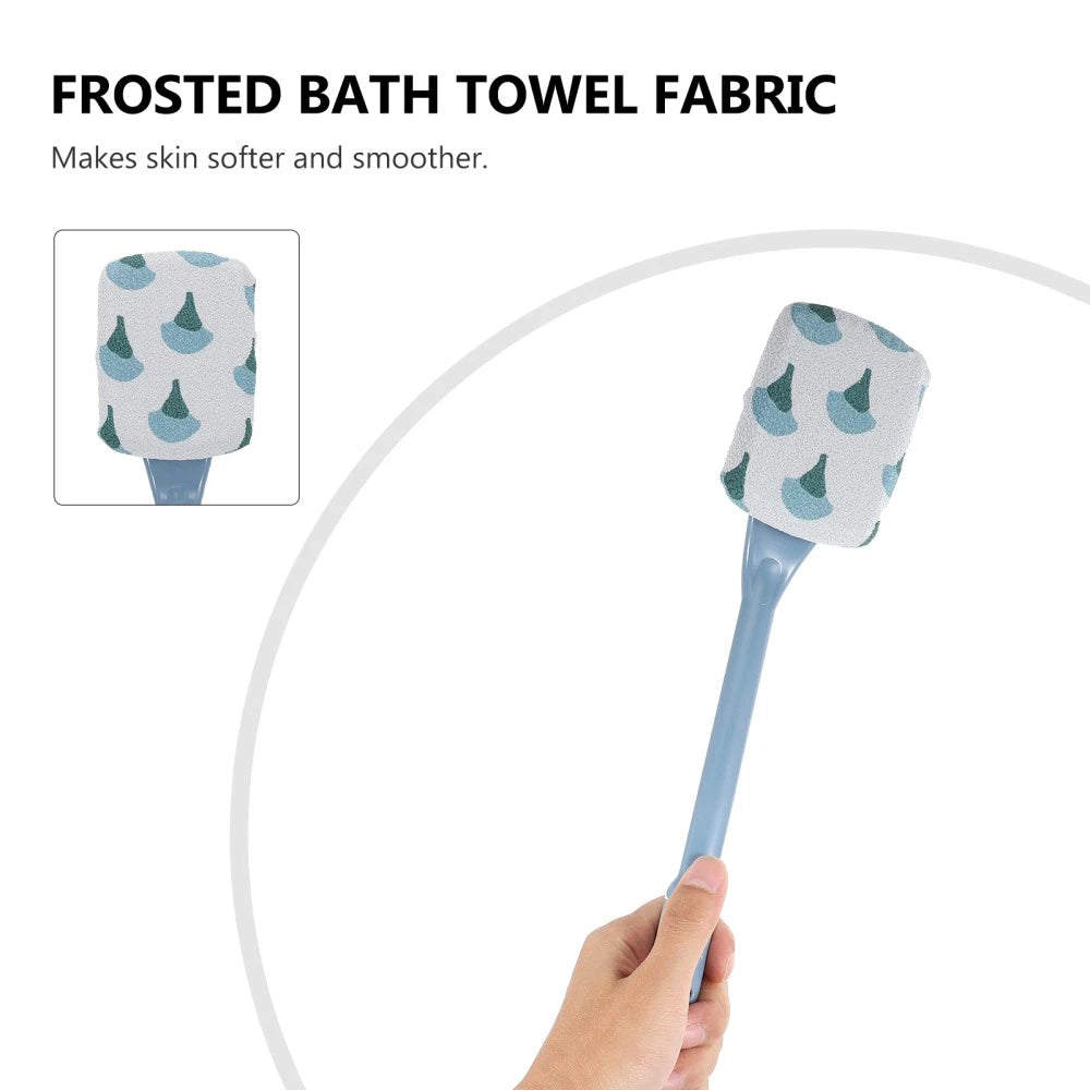 2 pcs Household Bath Brush Practical Shower Brush Back Cleaning Brush for