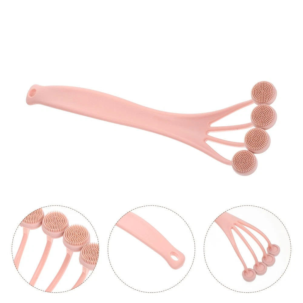 5 Pack Exfoliating Bath Brush Shower Back Scrubber for Women Tool