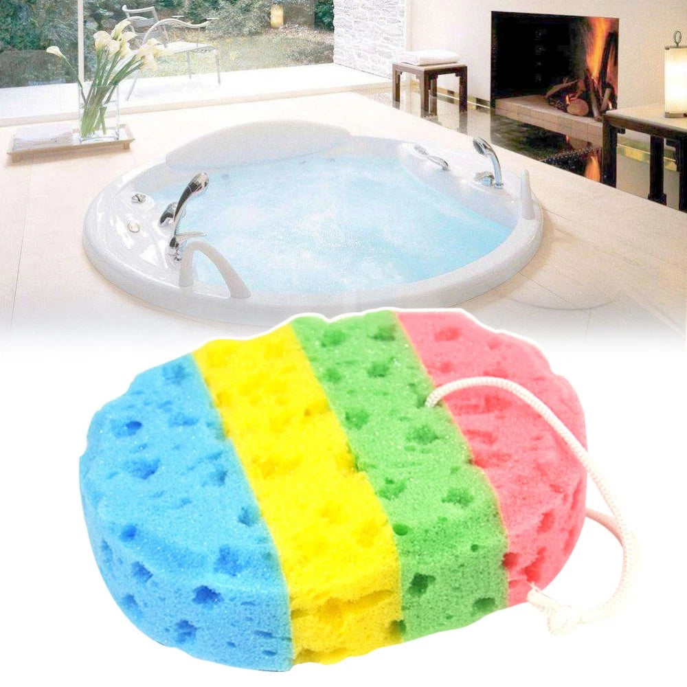 3 Pcs Bath Sponge Cleaning Brushes Shower Four Colors Sponges Bathing Tools