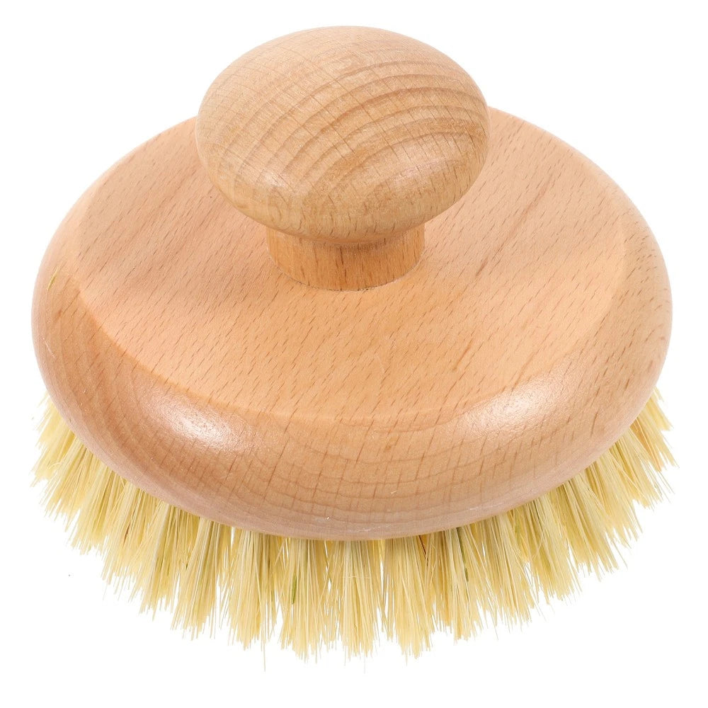 1pc Practical Round Handle Body Brush Easy Cleaning Brush Bathing Supplies
