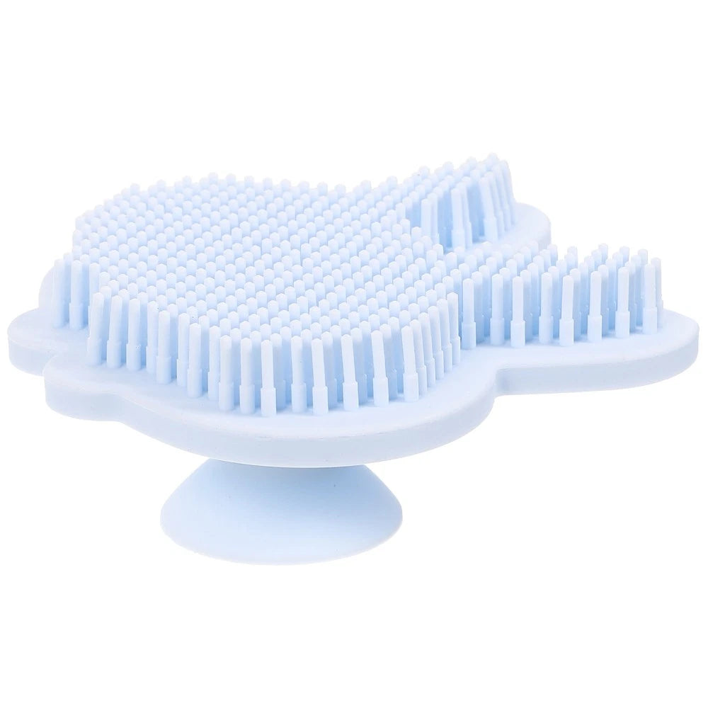 Silicone Bath Brush Child Baby Shower Exfoliating Scrubber Cleaning