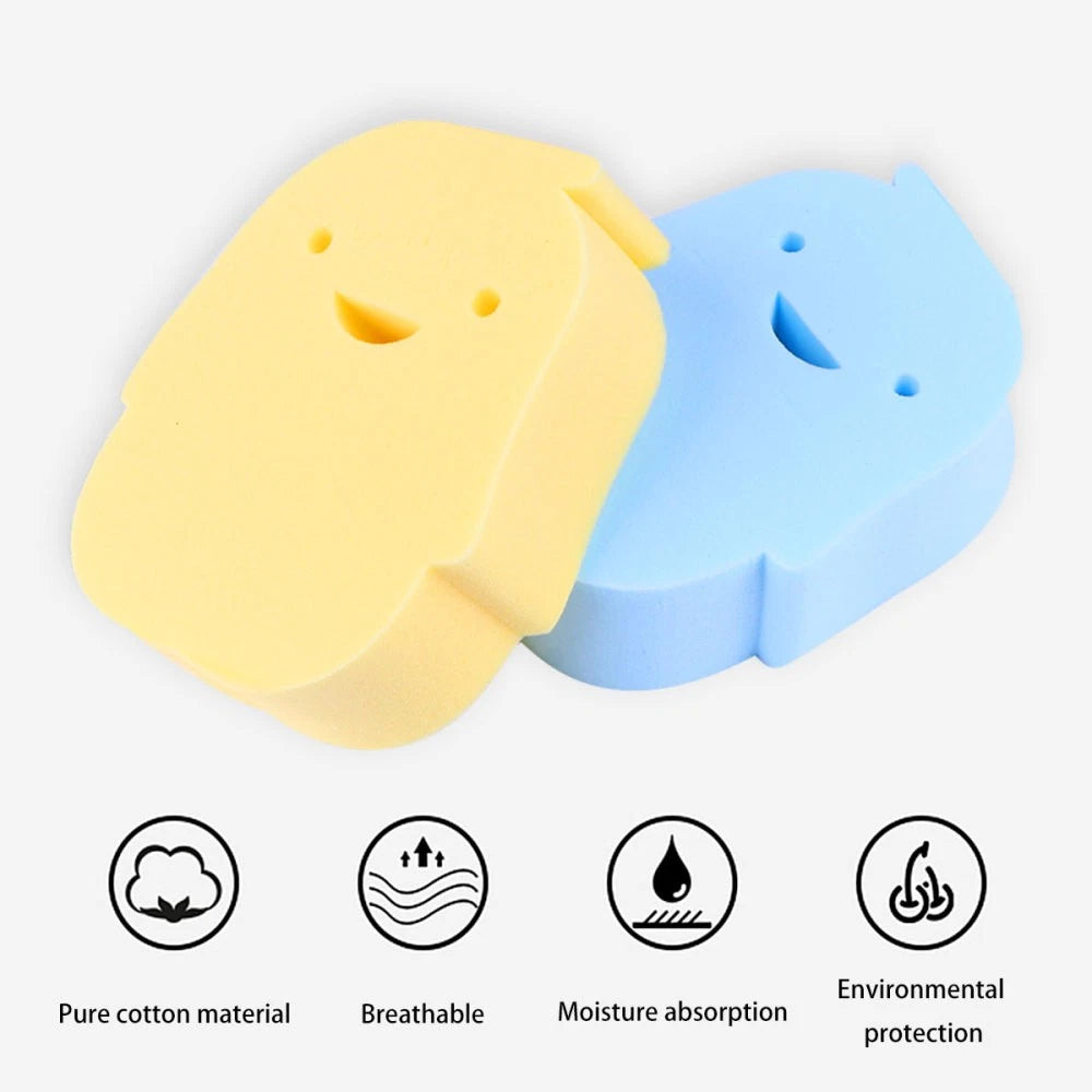 2 Pcs Bath Sponge Newborn Toddler Body Brush Shower Sponges Baby