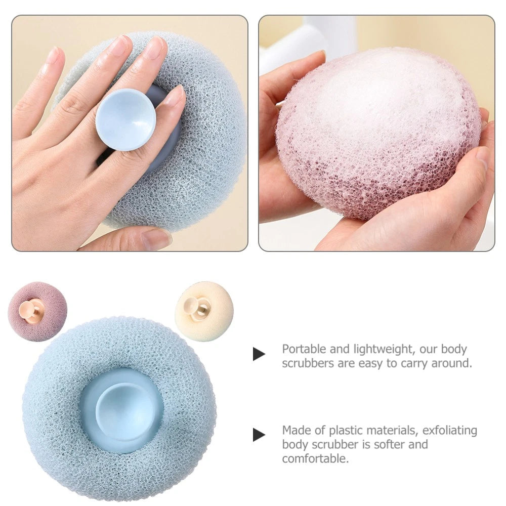 3 Pcs Bath Brush Shower Scrubber for Body Miss Bathroom Exfoliating