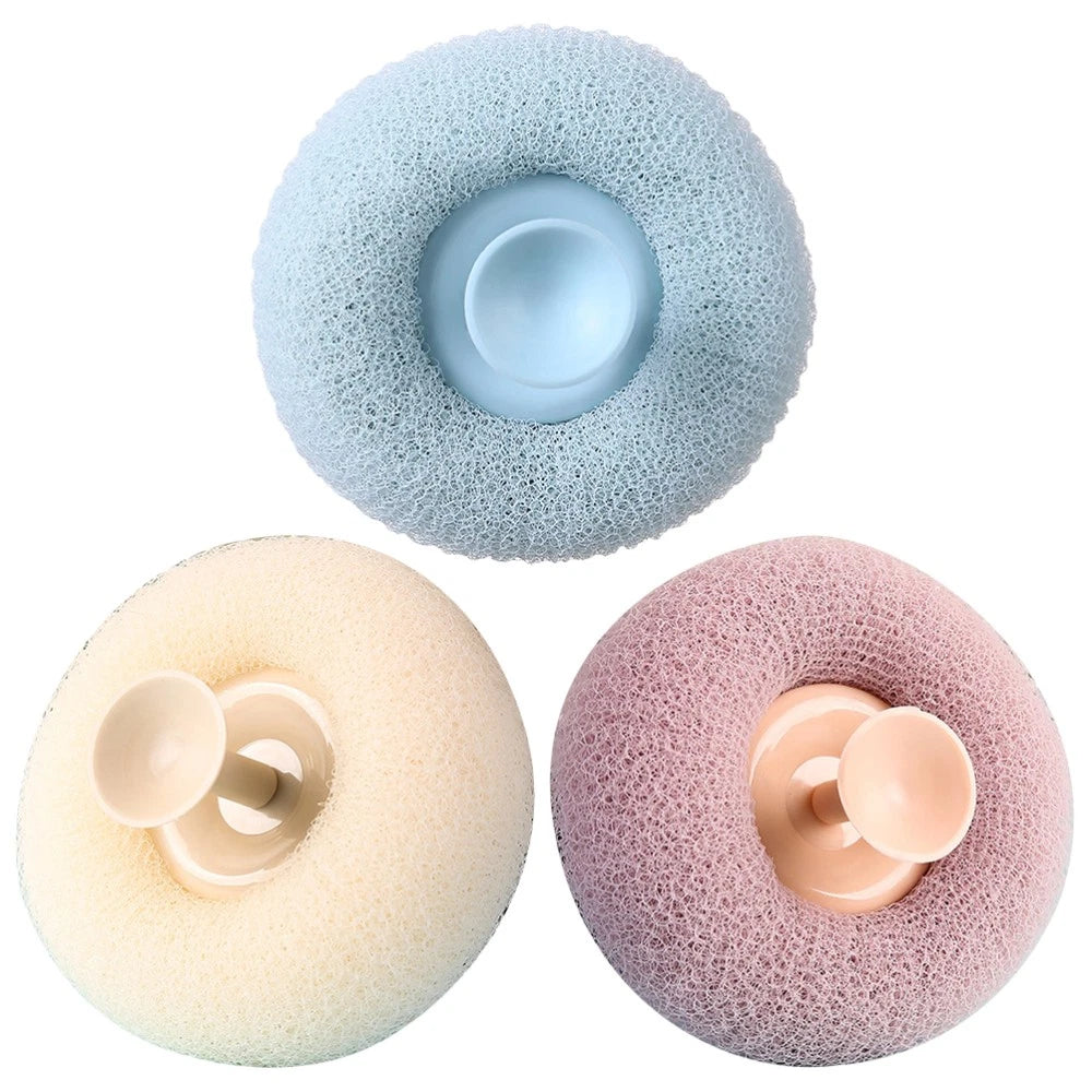 3 Pcs Bath Brush Shower Scrubber for Body Miss Bathroom Exfoliating