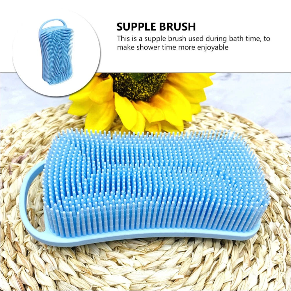 Silicone Bath Brush Shampoo Shower Scrubber for Nourishing