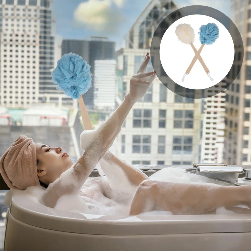 2 Pcs Miss Shower Brush for Cleaning Bath-brushes Soft Back Scrubber