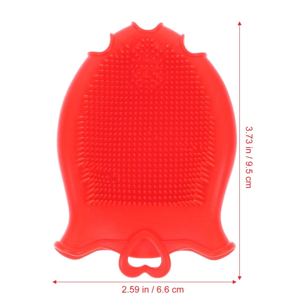 Silicone Shampoo Brush Bath Shower Baby Child Brushes for Exfoliating Scrubber