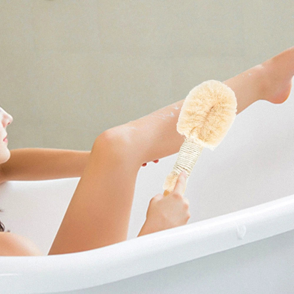 2 Pcs Silk Bath Brush Miss Body Exfoliator Shower Scrub Scrubber