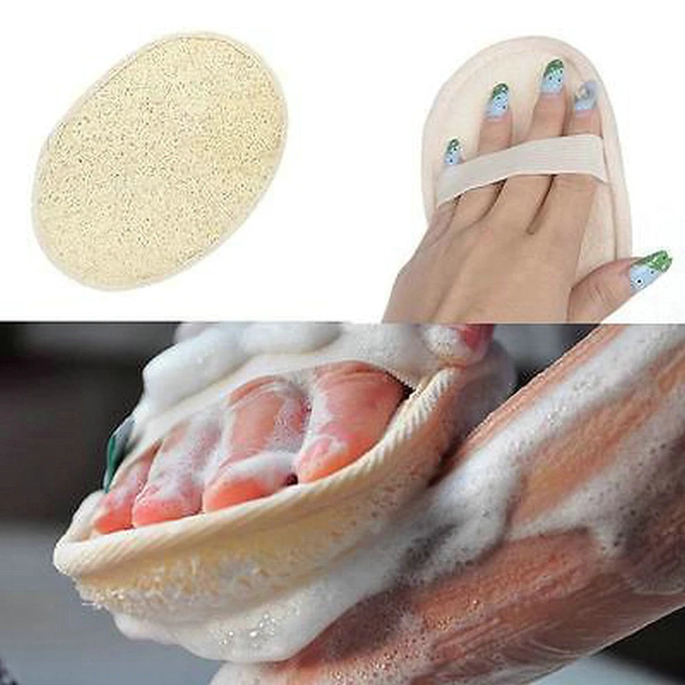 Natural Bath Pro Loofah Pad - Shower Sponge Body Scrubber Exfoliating Wash Pad'-