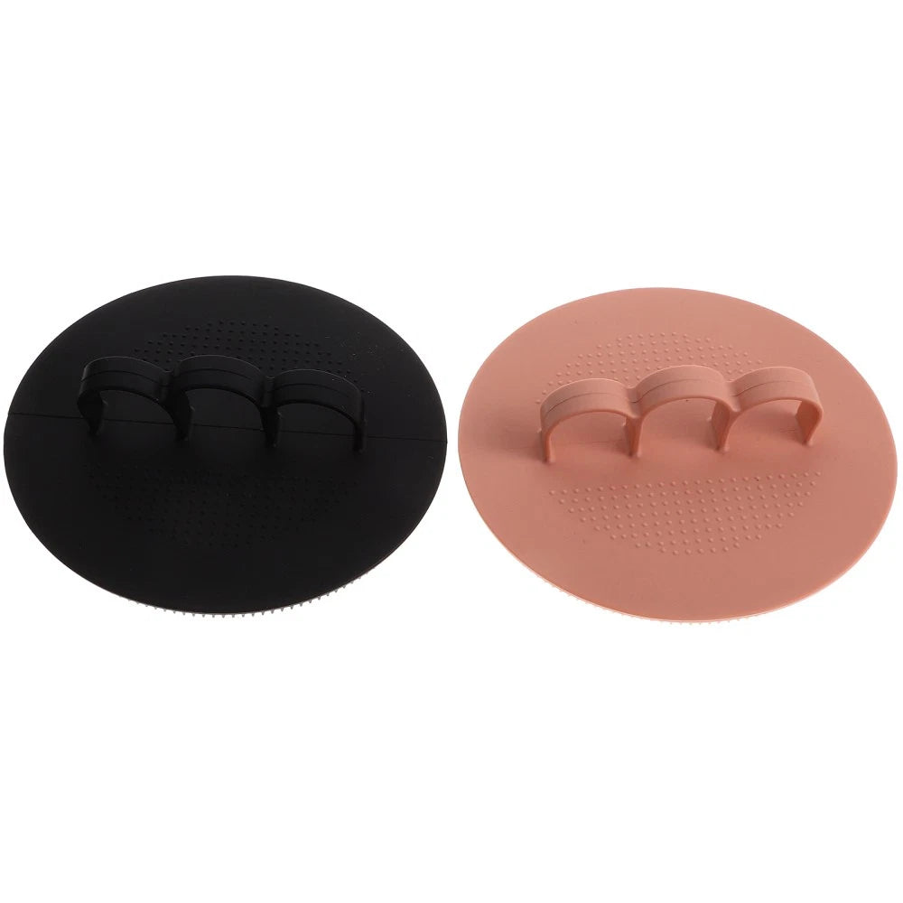 2PcsSilicone Body Scrubber Daily Use Shower Scrubber Small Bathing Brush Home