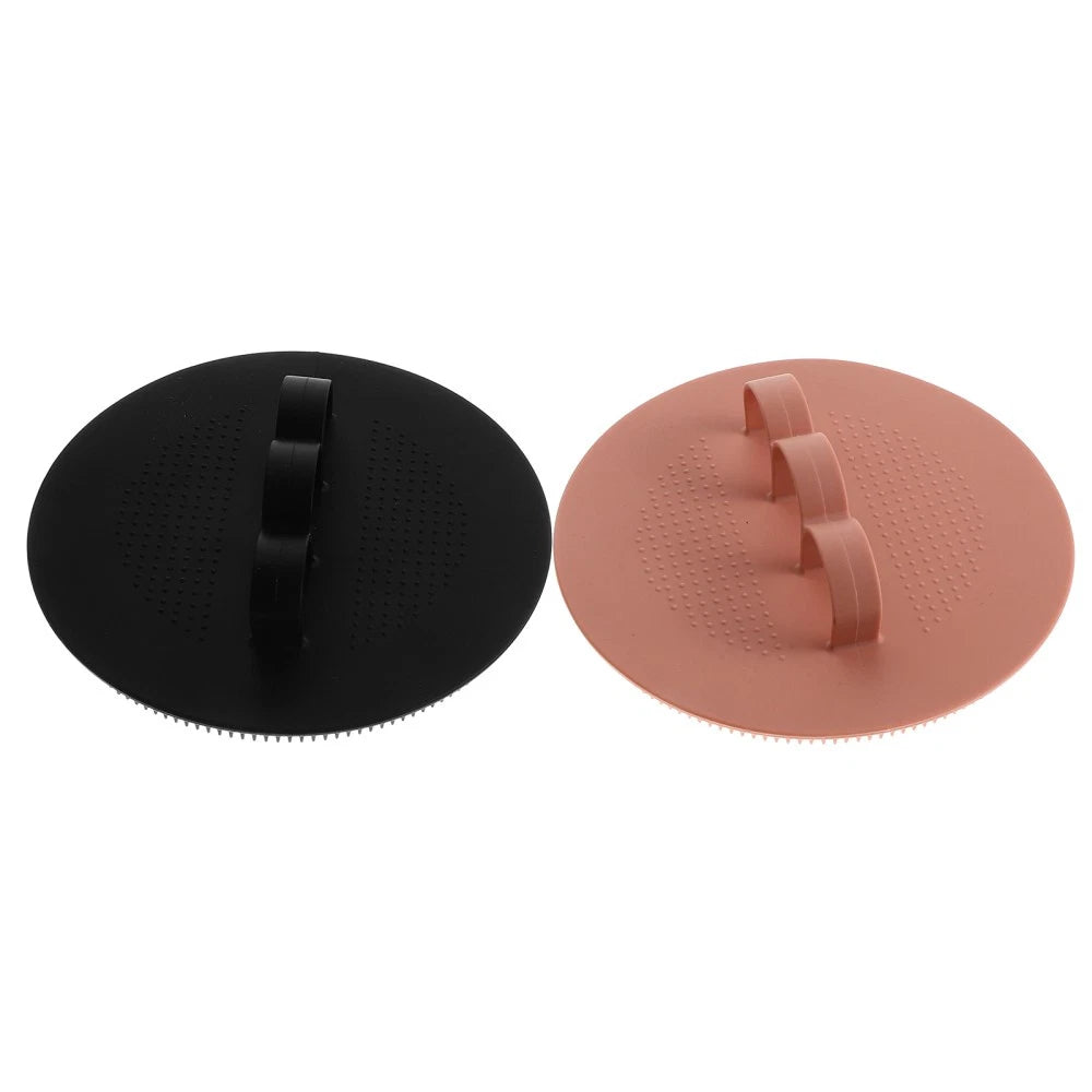 2PcsSilicone Body Scrubber Daily Use Shower Scrubber Small Bathing Brush Home