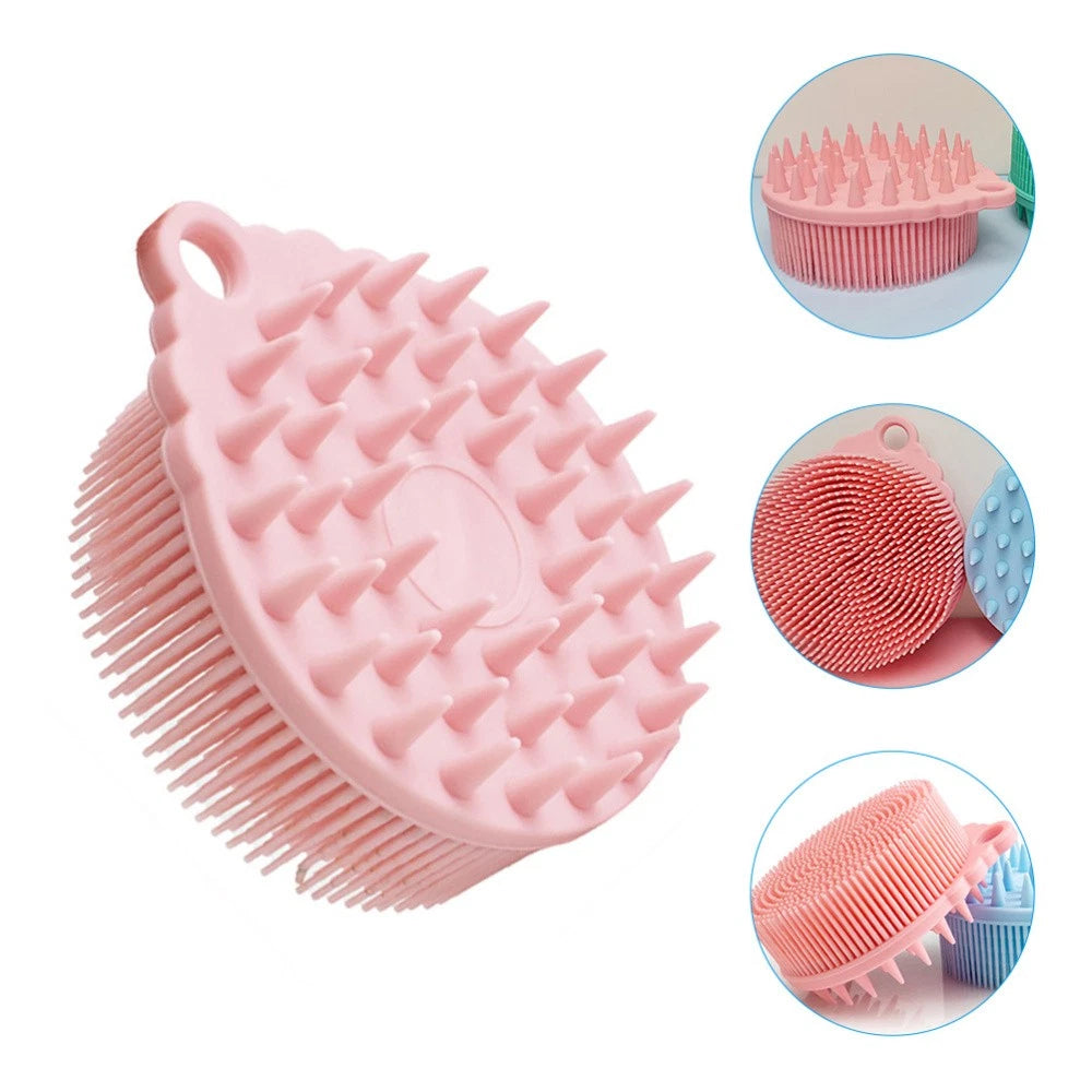 Bath Brush Brushes Silicone Body Shower Child Baby Hair Scrubber