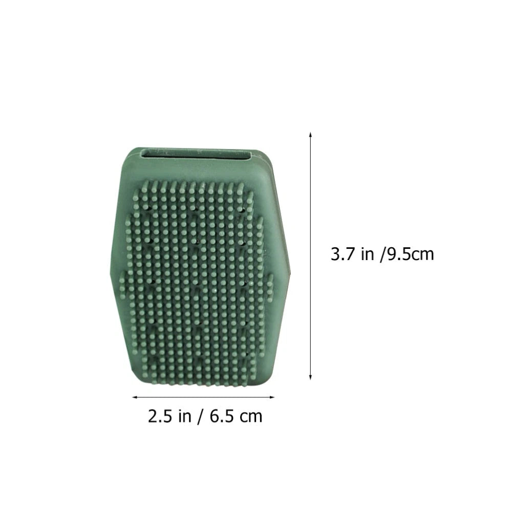 3 Pcs Silicone Bath Brush Body Exfoliator Skin Scrubber Man Cleaning Tools Back