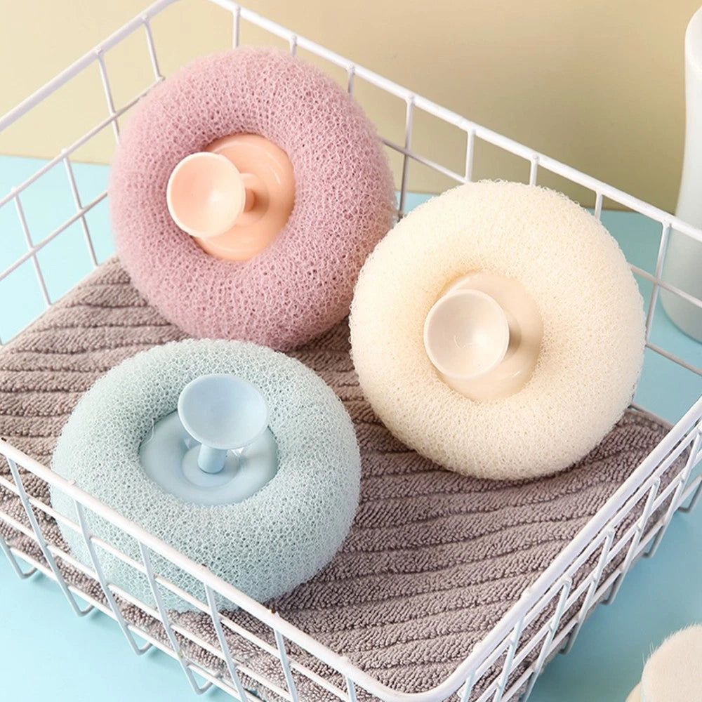 3 Pcs Bath Brush Shower Scrubber for Body Miss Bathroom Exfoliating