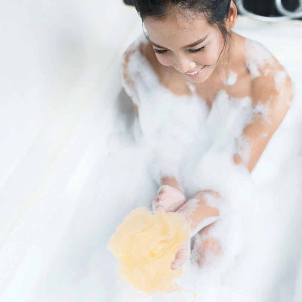 Heart-shaped Bath Brush Body Wash Sponge Back Scrubber for Shower