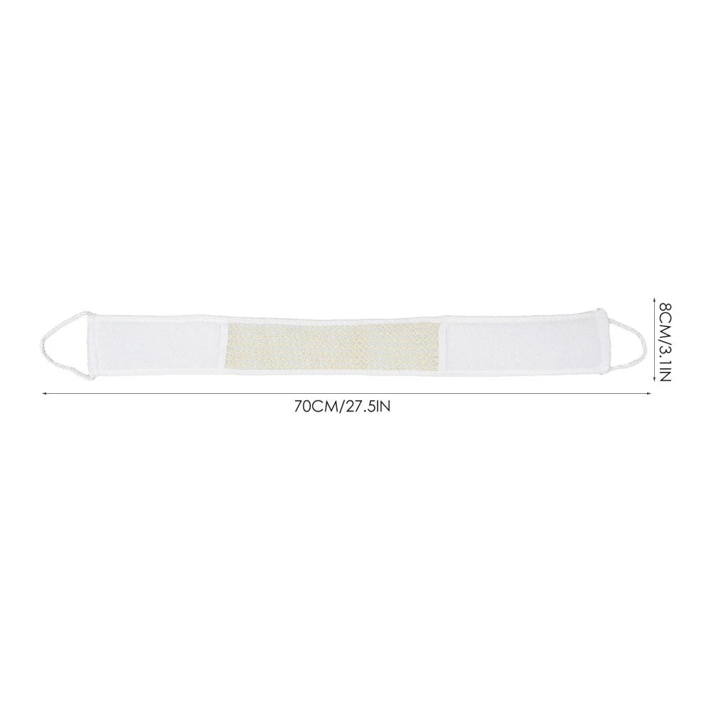 2 Pcs Long Fabric Back Strap Bath Scrubber Shower Exfoliating Skin Brush