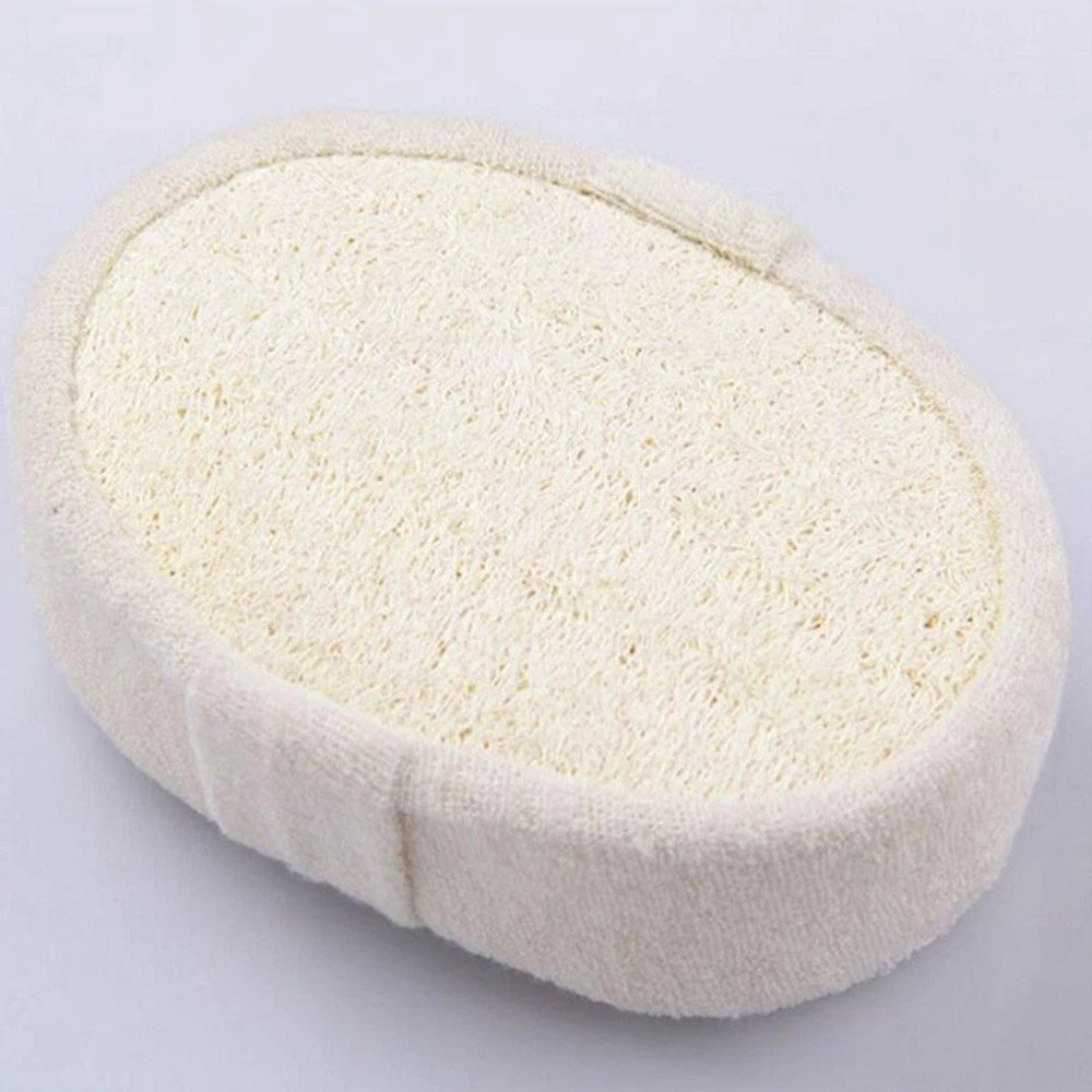 3 Pcs Loofah Bath Towel Skin Exfoliator Sponge Body Scrub Back Scrubber Brush
