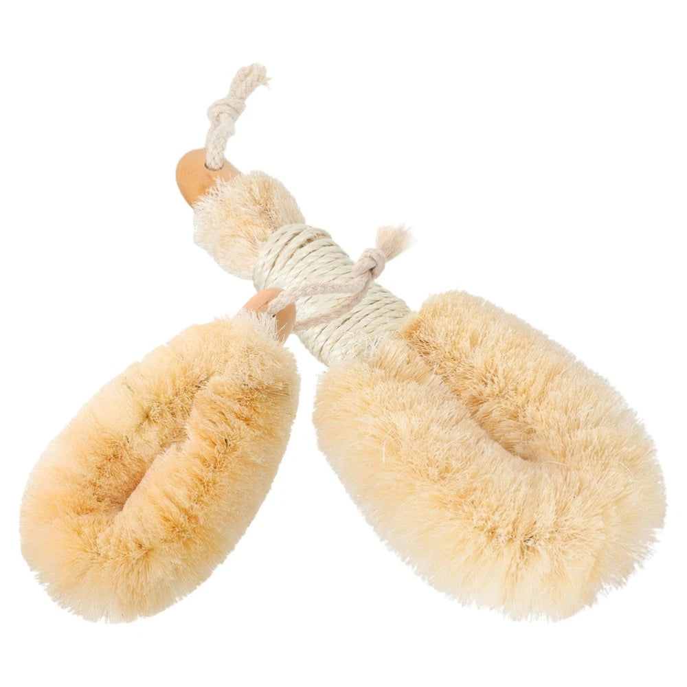 2 Pcs Silk Bath Brush Body Brushes for Shower Exfoliating Man Exfoliator