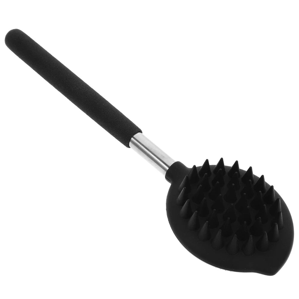 Silicone Bath Brush Man Skin Exfoliating Back Scrubbing Shower Body Scrubber