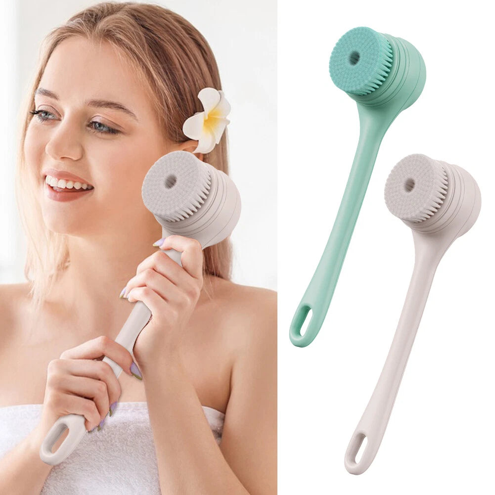 Electric Bath Brush Body Shower Brush with Long Handle Back Massage Cleaning