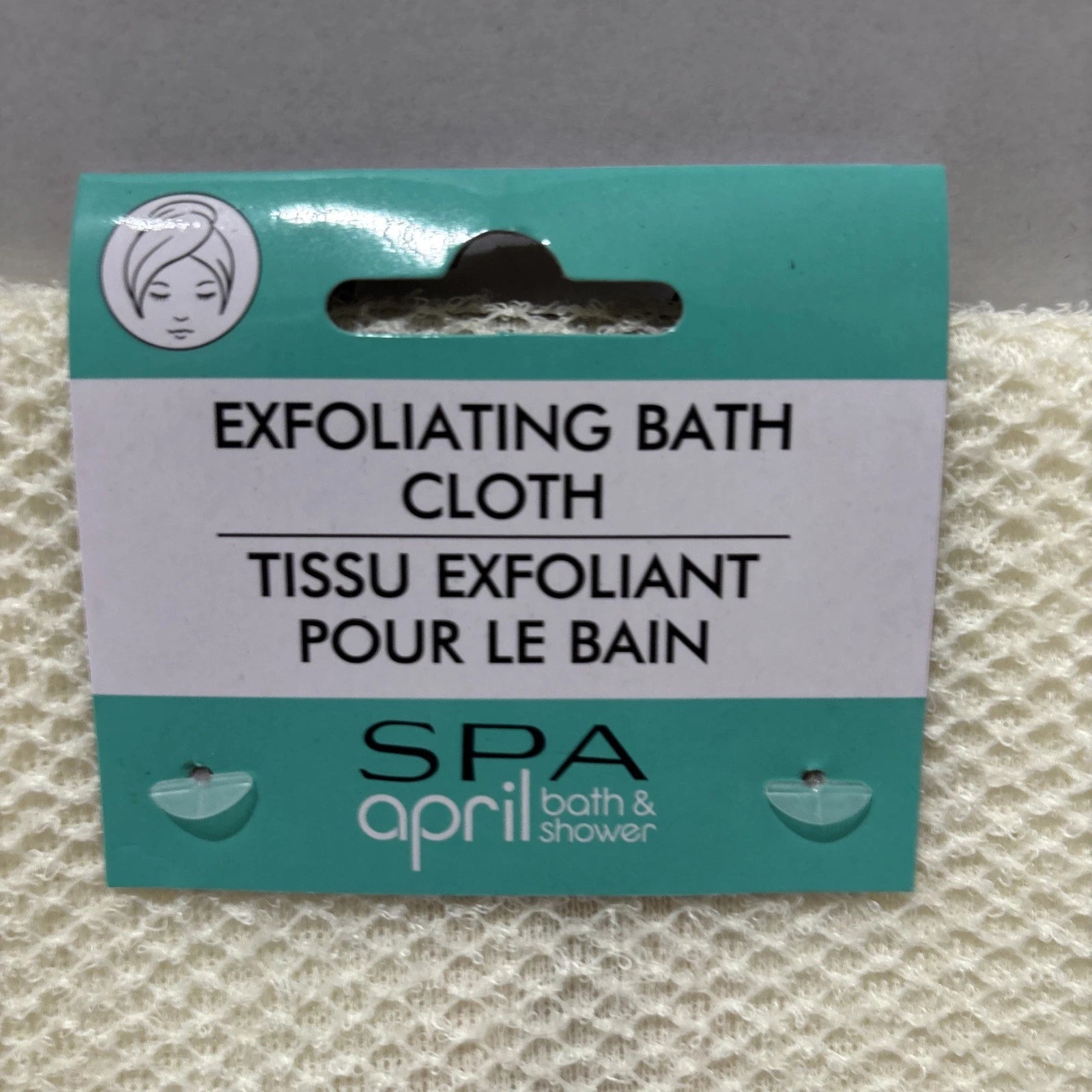 April Bath & Shower Exfoliating Washcloth Cream Scrub Spa Body Cloth Shower Bath
