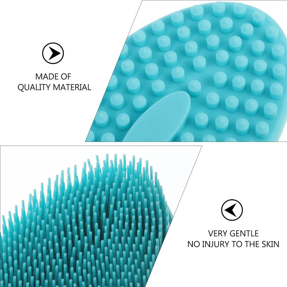 2Pcs Baby Silicone Body Brushes Practical Bath Brushes Shower Bath Brushes