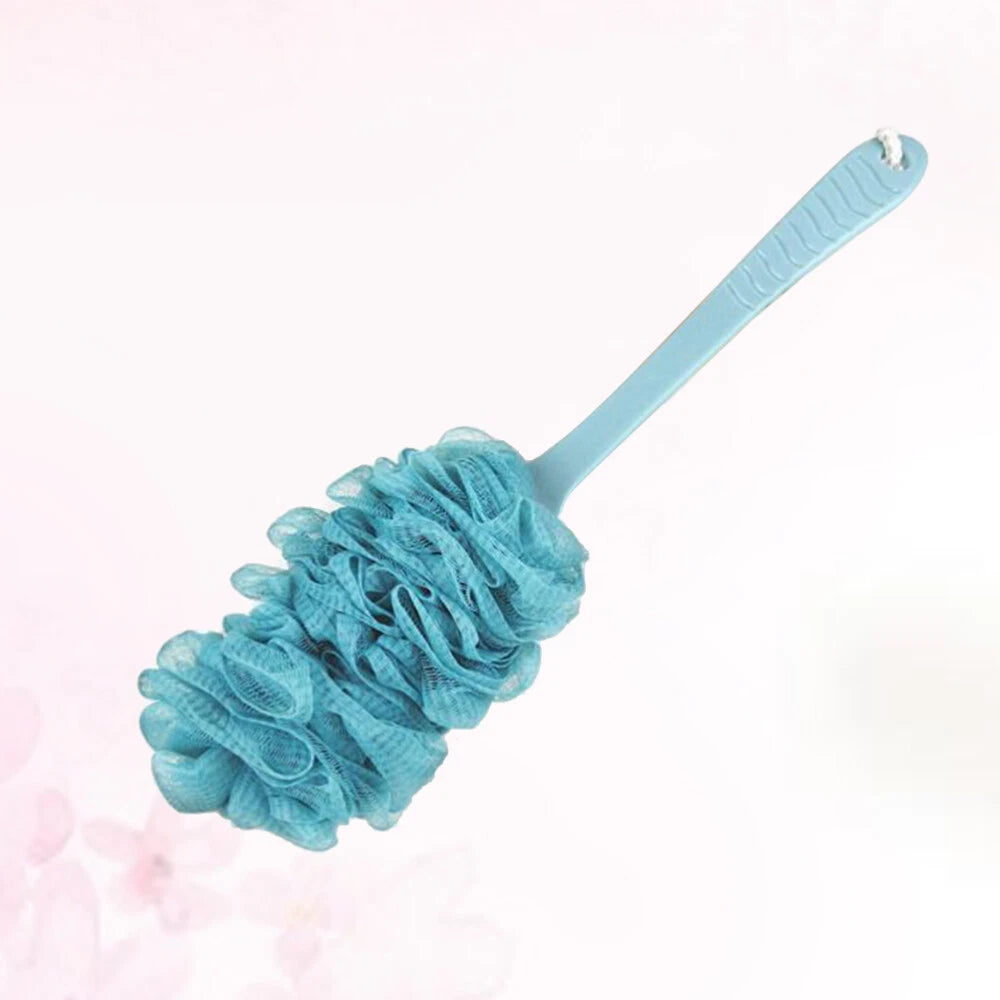 Bath Sponge Back Cleaner Brush and Towel Shower Scrubber Long Handle