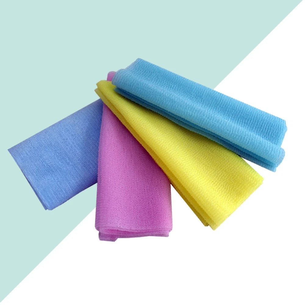 4 Pcs Bath Towel Back Cleaning Scrubber Exfoliating Brush for Body