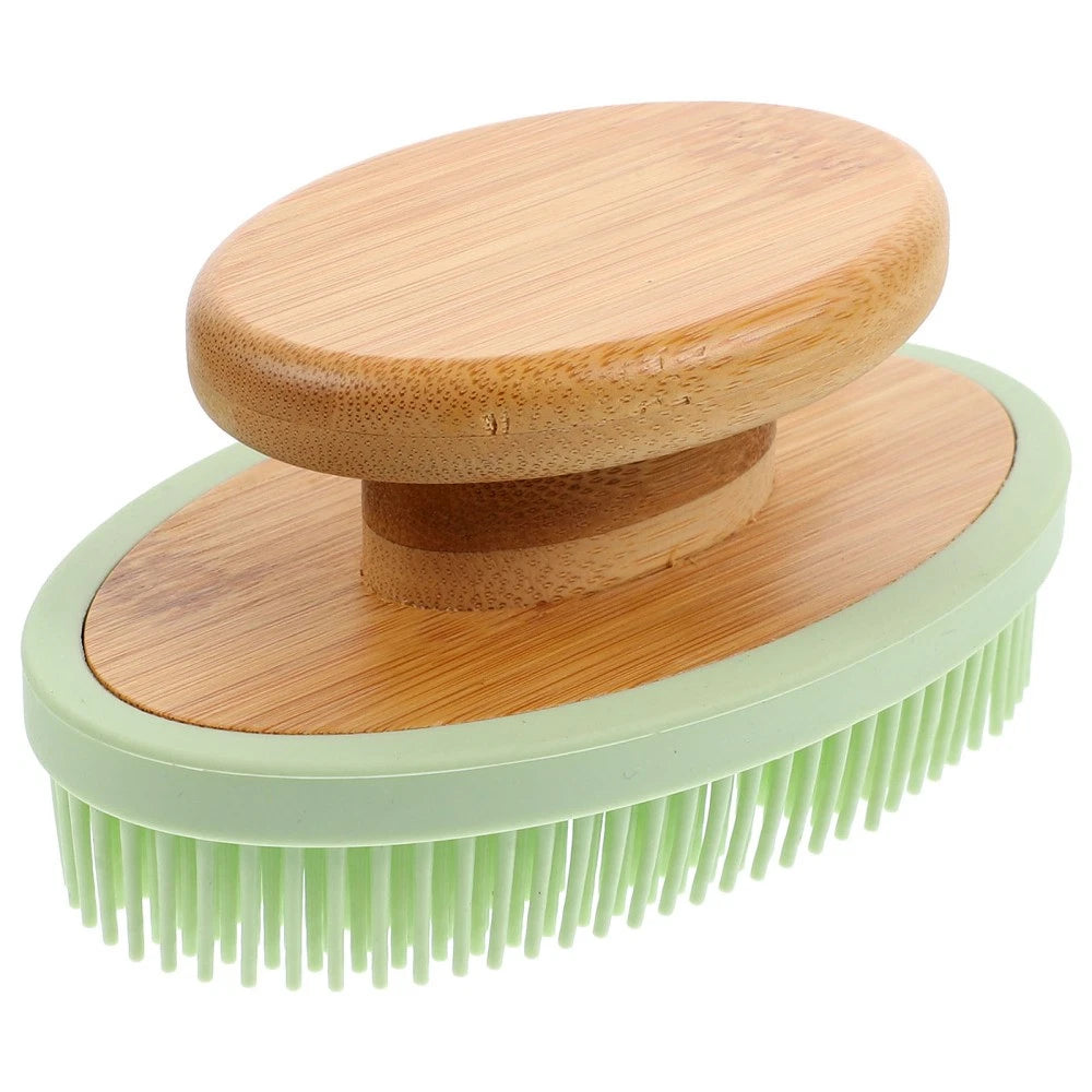 Bath Brush Exfoliating Back Scrubber for Shower Silicone Exfoliator