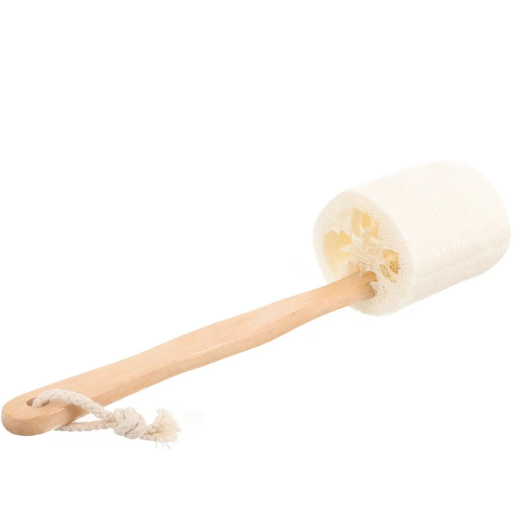 Loofah Shower Brush Exfoliating Bath Stick Body Exfoliator Cleaning