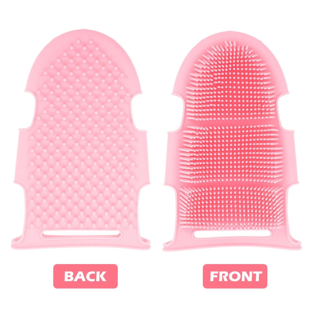 Bath Brush Elderly Child Soft Silicone Body Cleansing Scrubber for