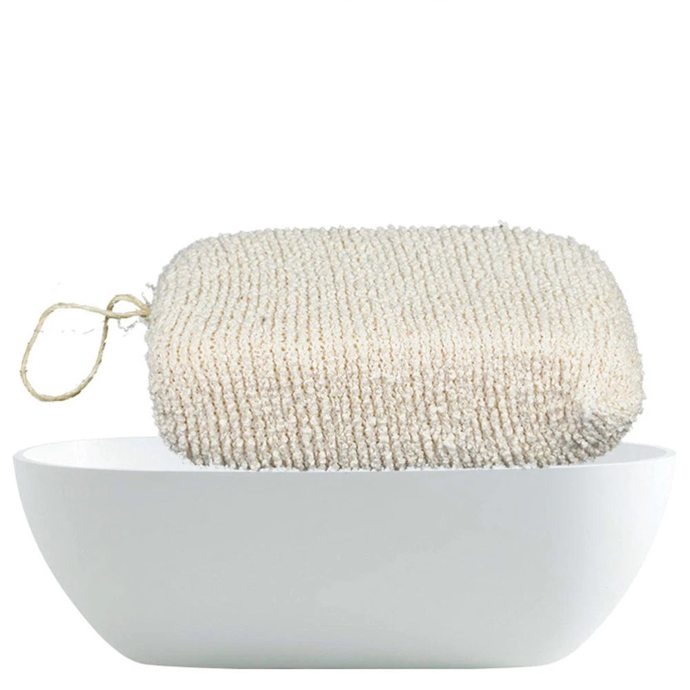 Bath Sponge Shower Puff Natural Exfoliating Loofah Scrubber Hemp Brush